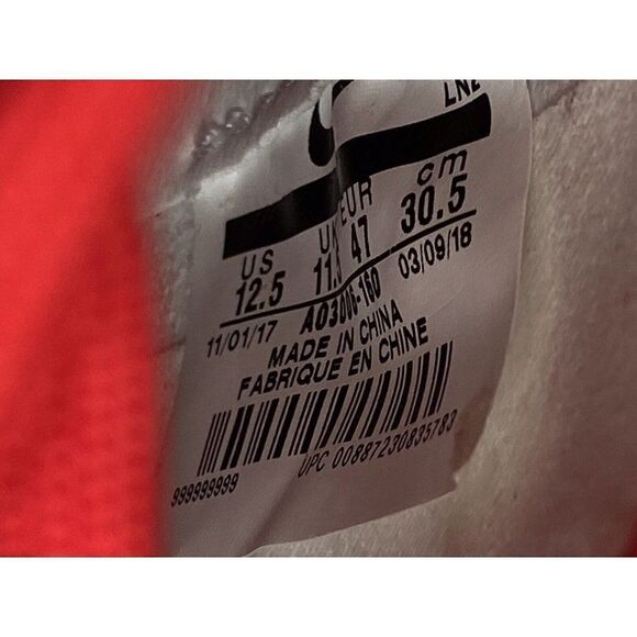 Nike Vapor Untouchable 3 Elite Football Cleats White Gym Red Sz 12.5 AO3006-160‎ main image 7